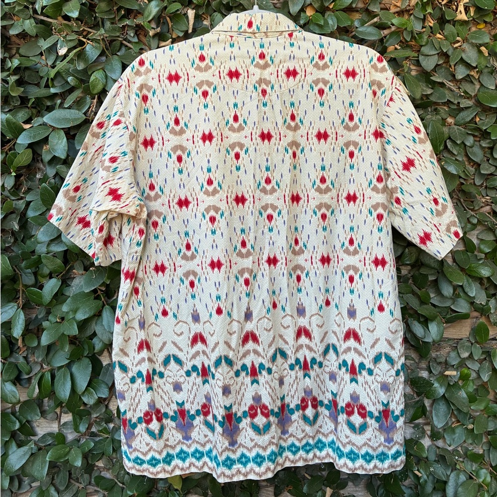 Batik Halus Wira Darma Indonesian Men's Multi Patterned Button Up Short Sleeve - Picture 4 of 5